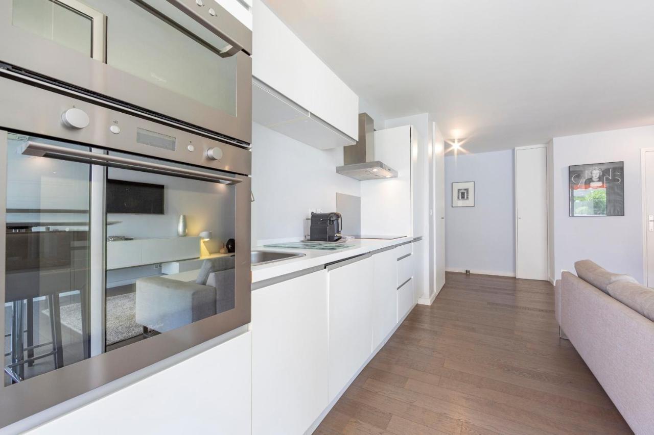 Modern Apartment 2 Bedrooms Quiet Terrace In A Palm Beach Area, 30 Meters From Seaside Cannes Exteriör bild